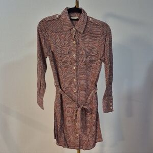 NWT Anthropologie Striped Button-Up Dress